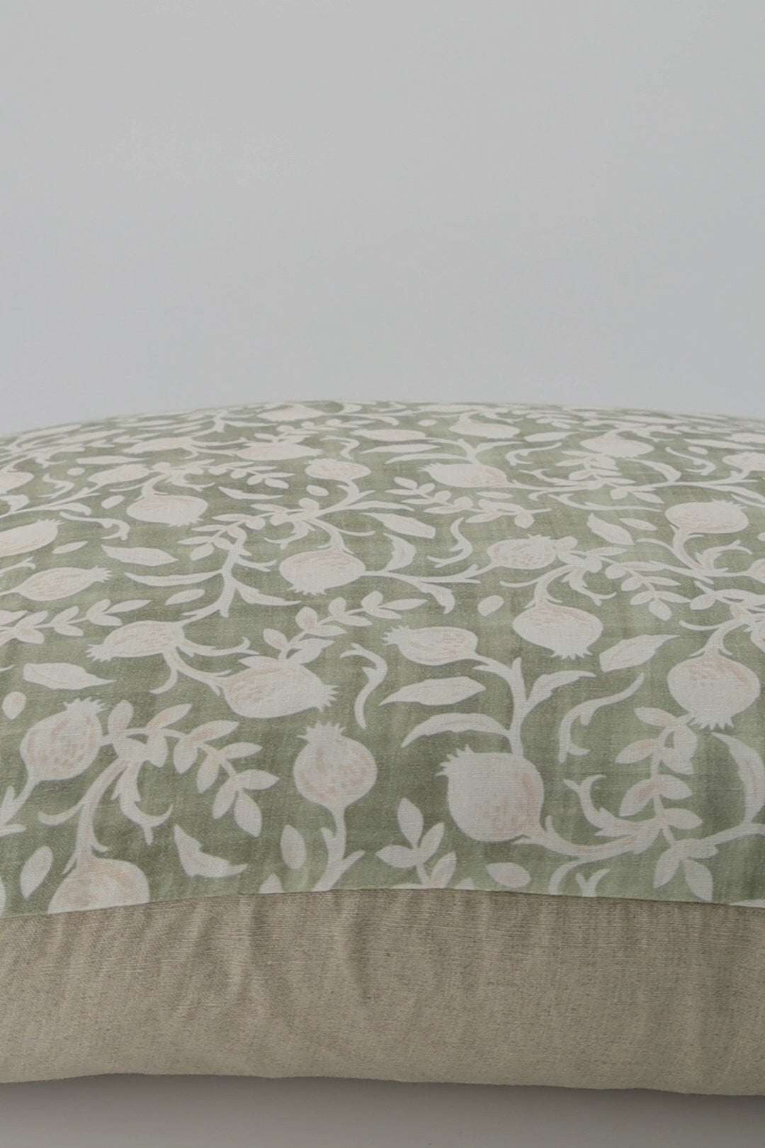 Vienna Green / Beige Cushion