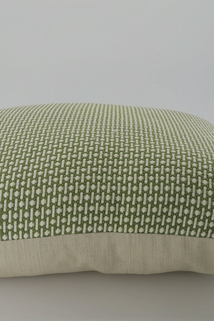 Flynn Olive Woven Cushion