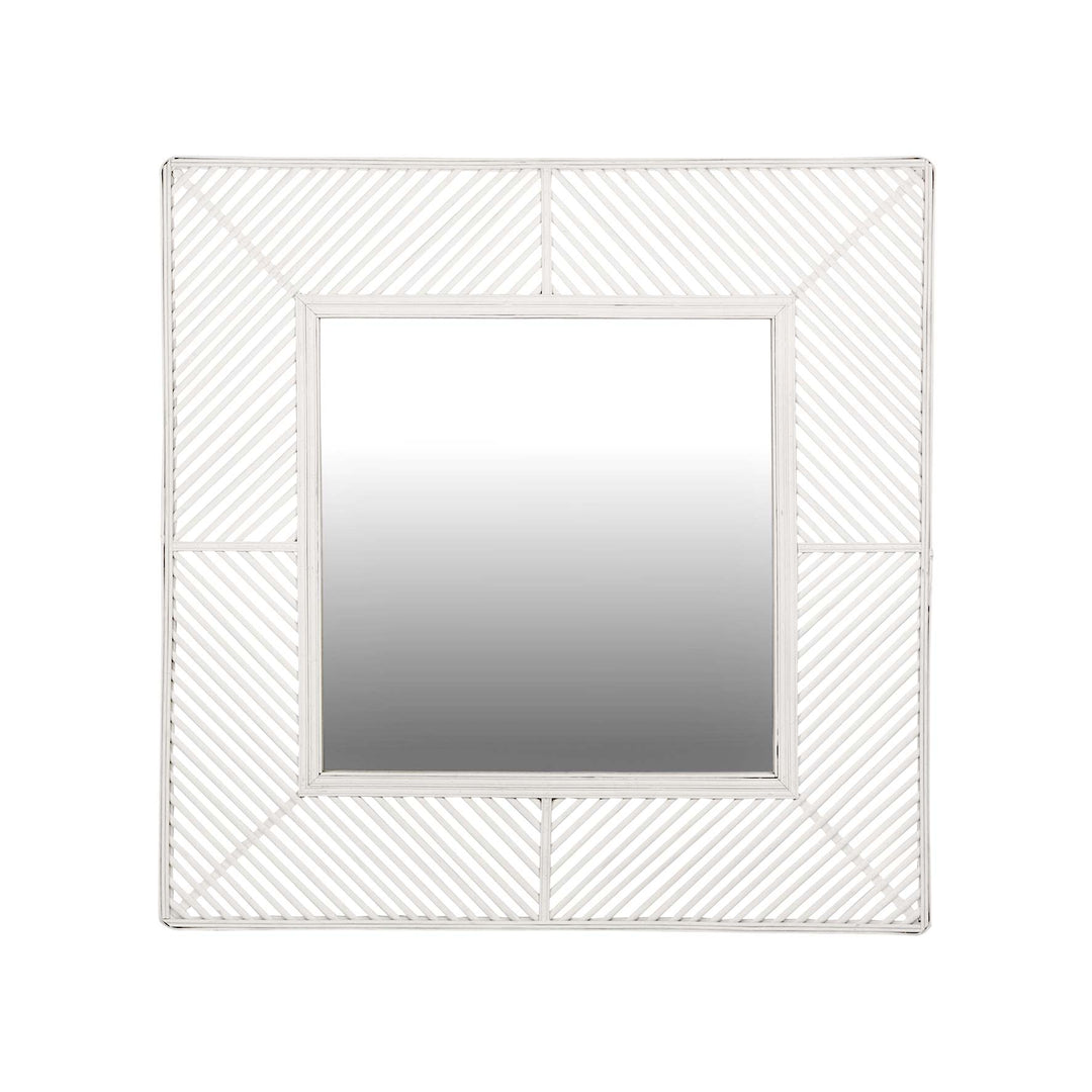 Fraser Mirror - White - Madras Link
