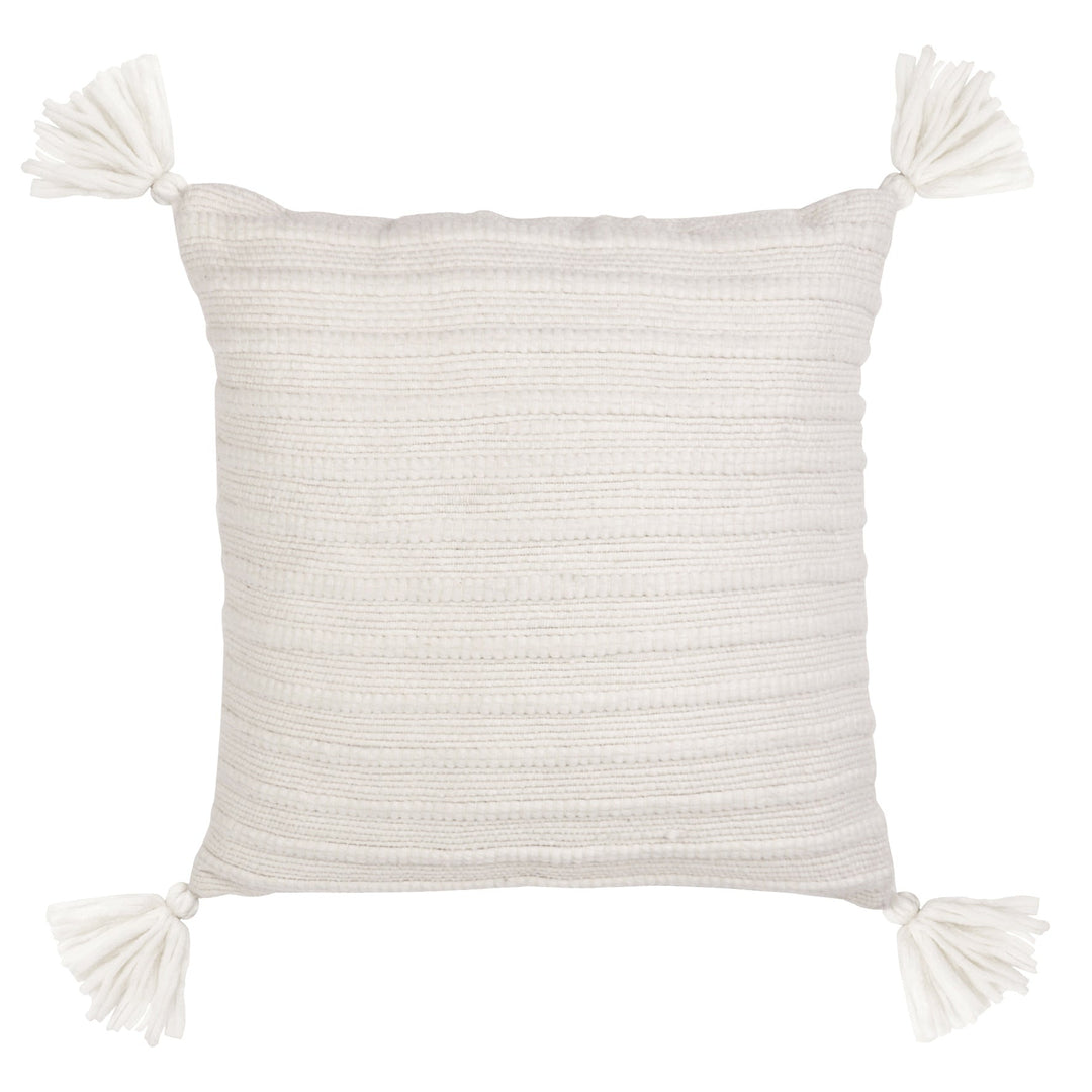 Elwood Ecru Tassel Cushion - Madras Link