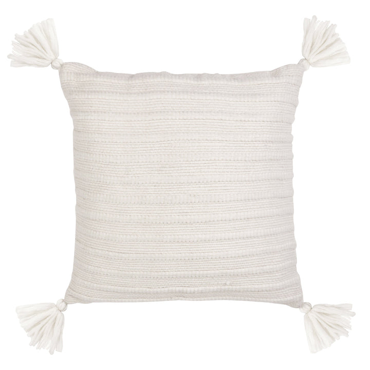 Elwood Ecru Tassel Cushion - Madras Link