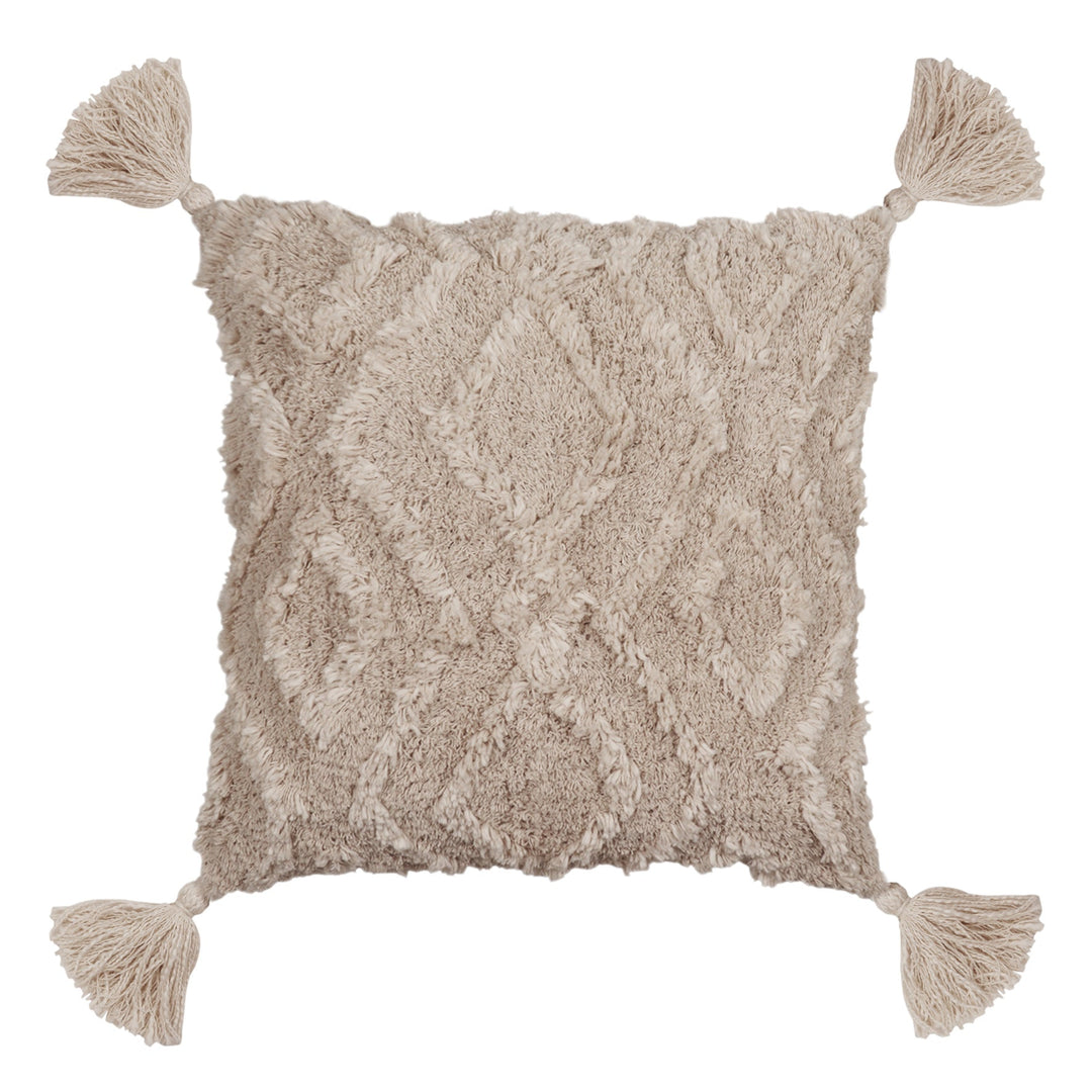 Taj Off-white Tufted Cushion - Madras Link
