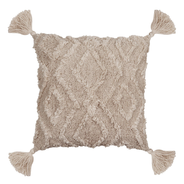 Taj Off-white Tufted Cushion - Madras Link