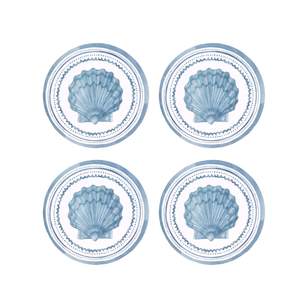 Scallop Round Coaster - Madras Link