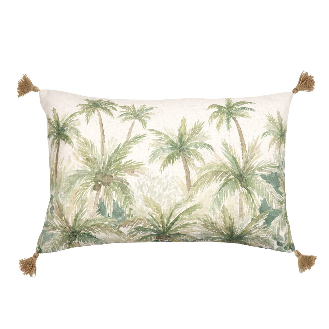 Marley Lumbar Cushion - Green - Madras Link
