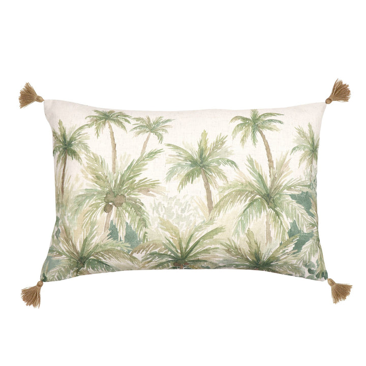 Marley Lumbar Cushion - Green - Madras Link
