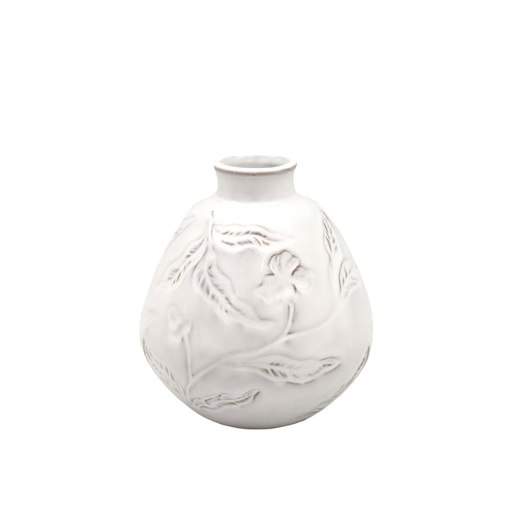 Oscar Small White Vase - Madras Link