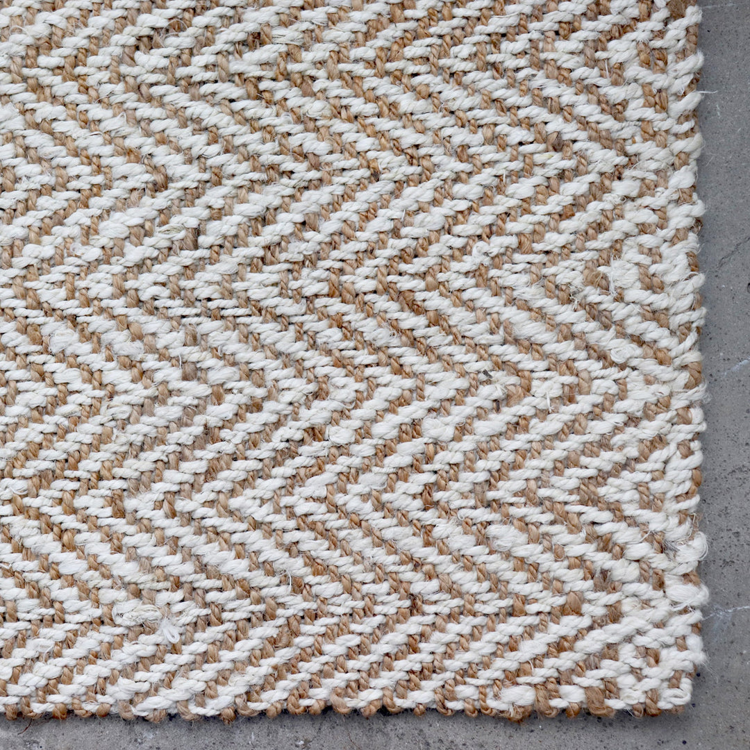 Piper Chevron Jute Rug - Madras Link