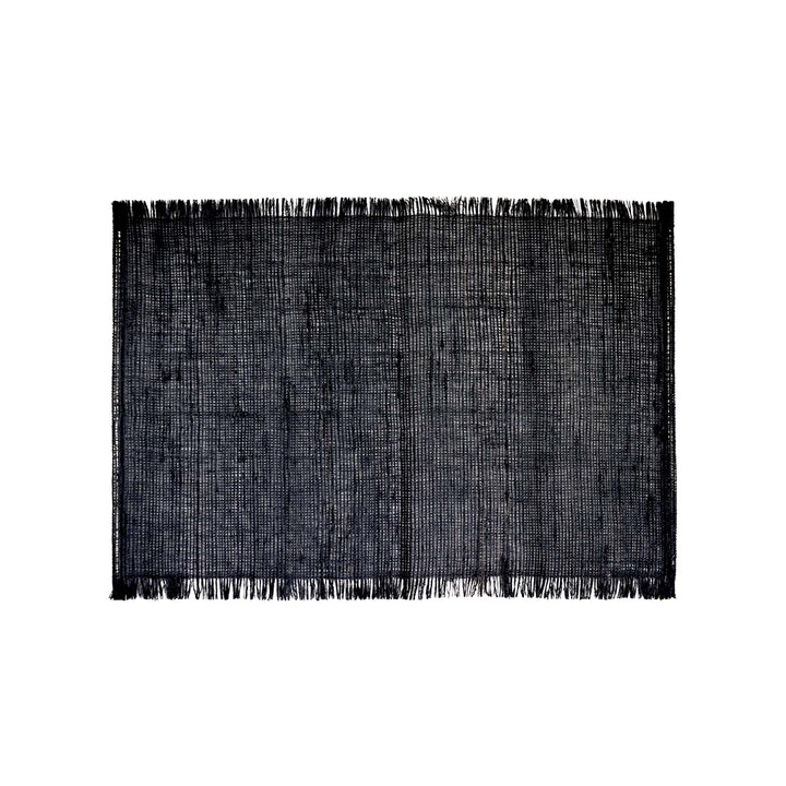 Linen Placemat - Black - Madras Link