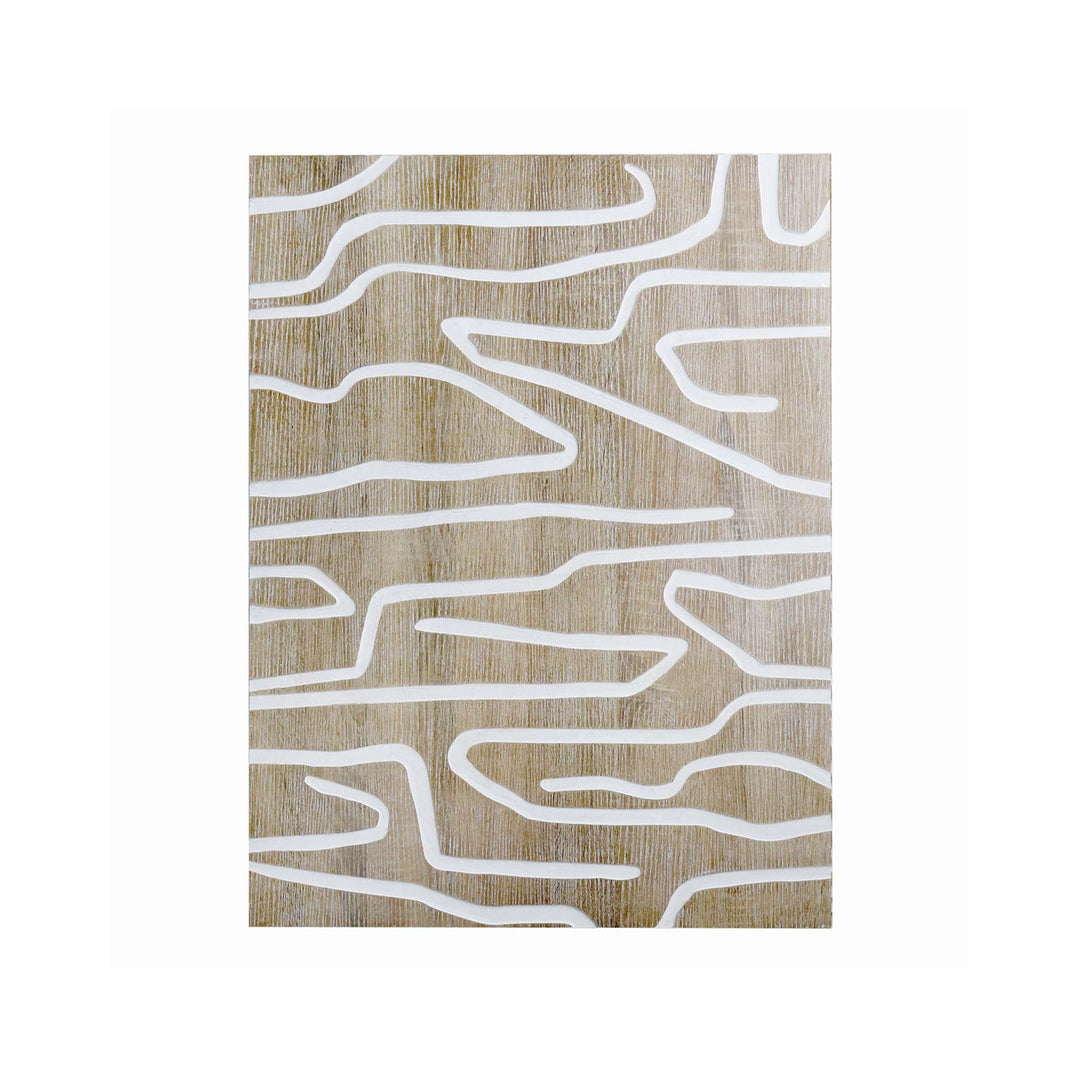 Crevice Carved Wood Wall Art - Madras Link