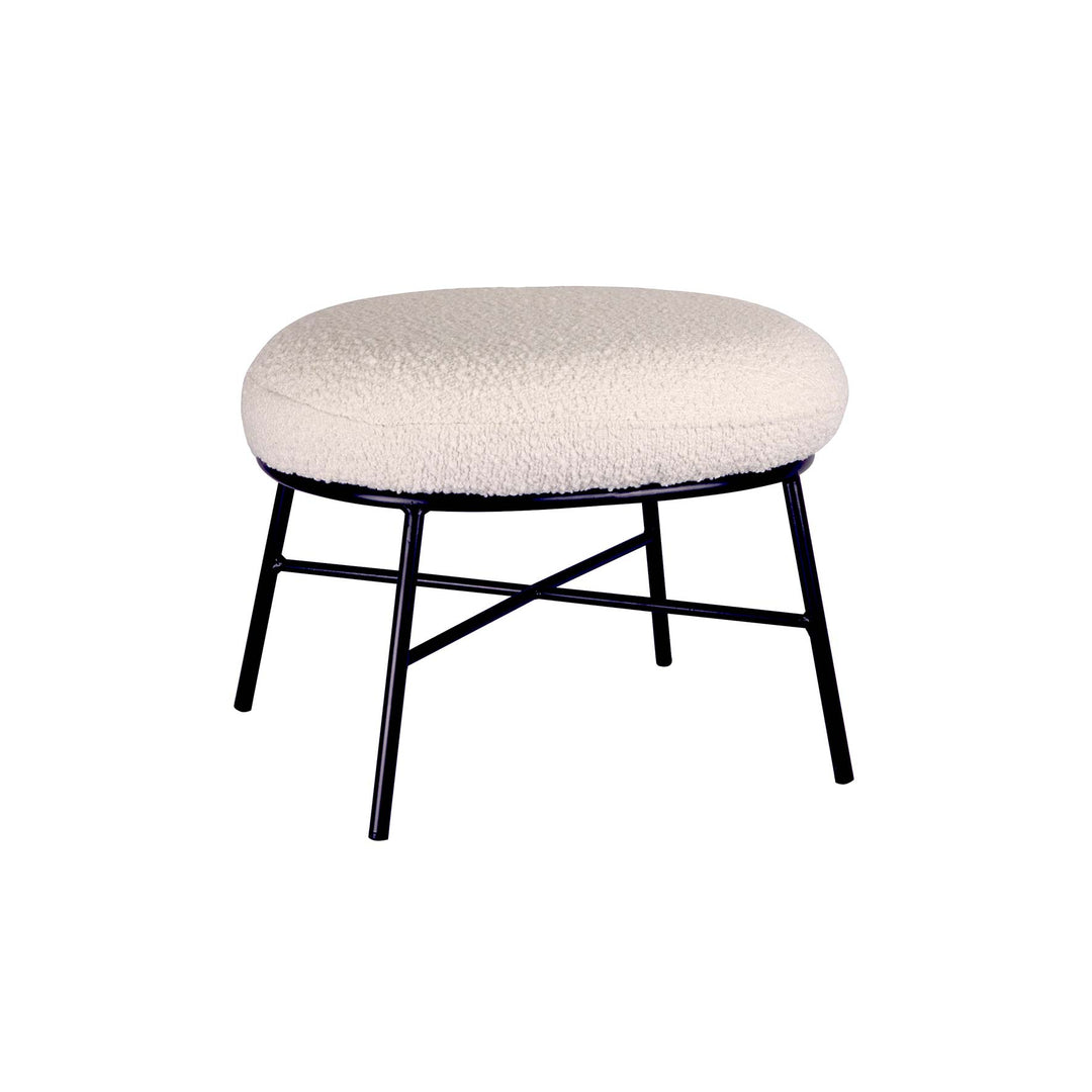 Boucle Bubble Ottoman - Snow - Madras Link