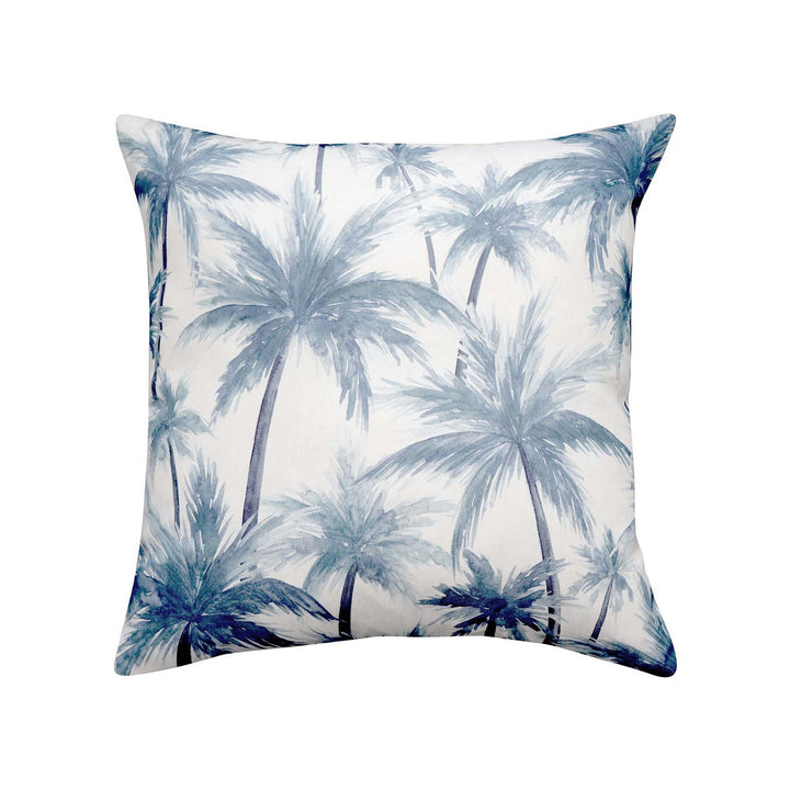 Palm Tree Outdoor Cushion - Blue - Madras Link
