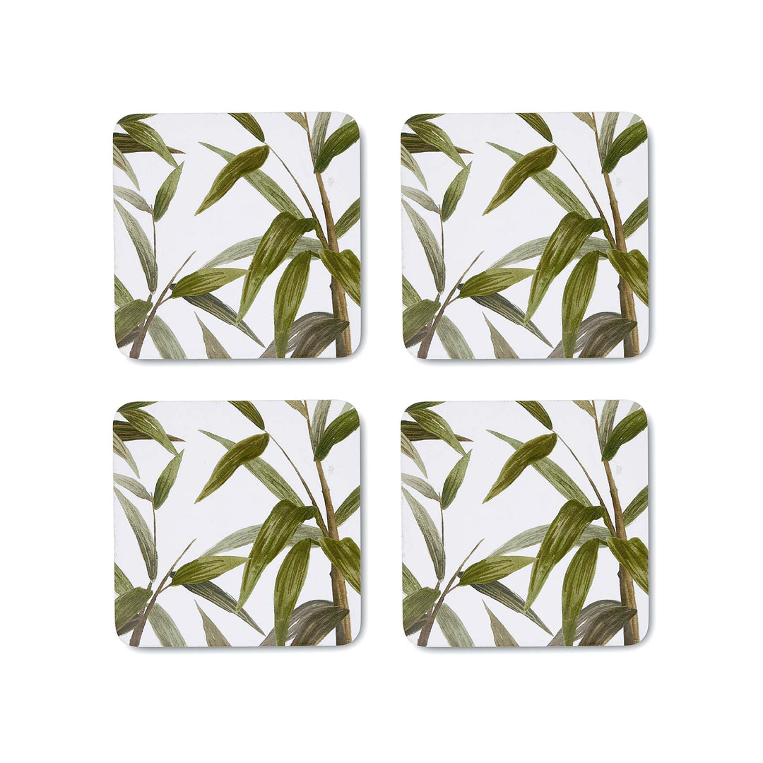 Bamboo Grove Square Coaster - Set of 4 - Madras Link
