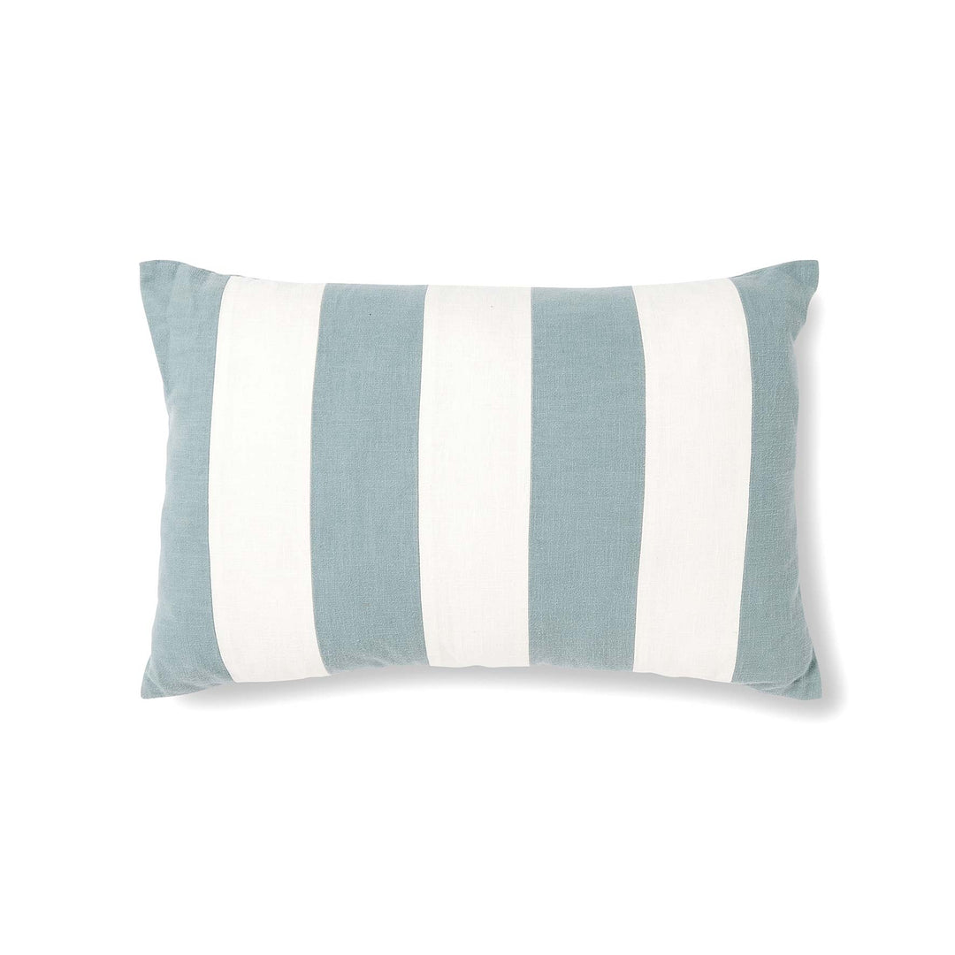 Andy Stripe Lumbar Cushion - Light Blue - Madras Link