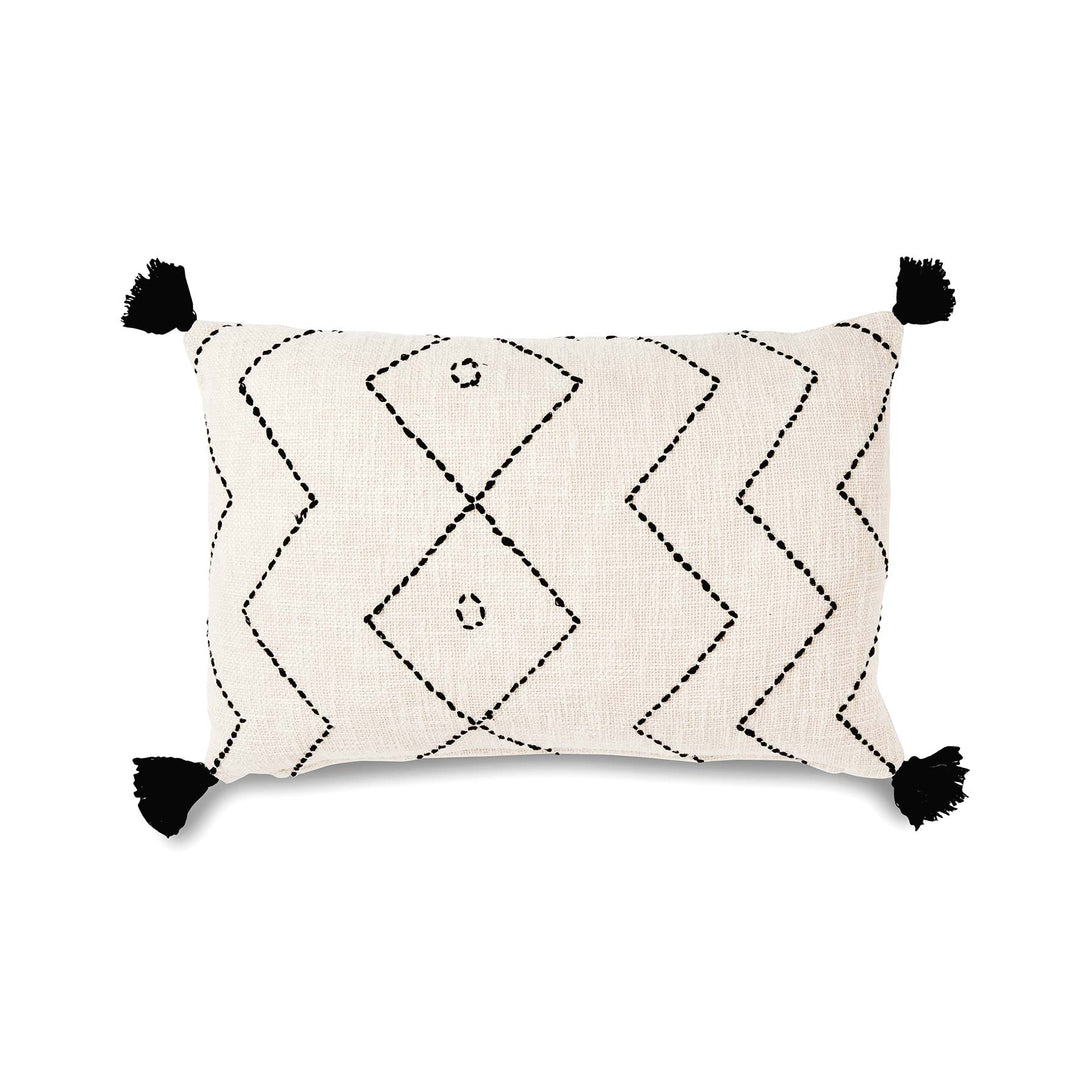 Caribu Embroidered Lumbar Cushion