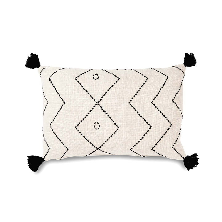 Caribu Embroidered Lumbar Cushion