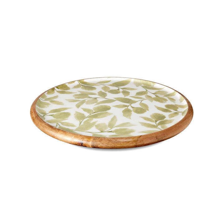 Riviera Green Round Platter - Madras Link