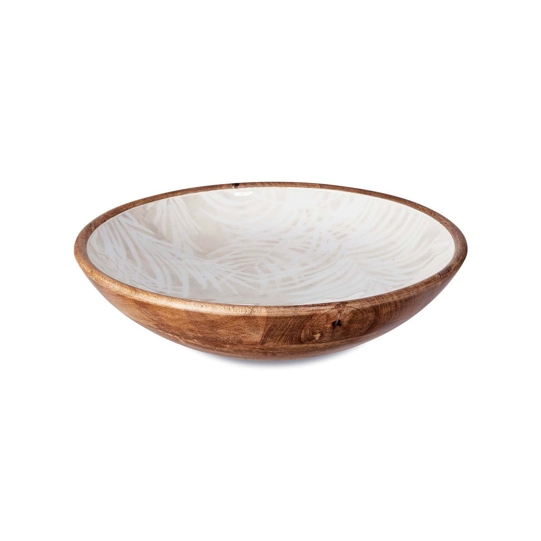 Flores Neutral Salad Bowl - Madras Link