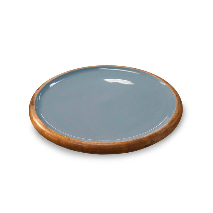 Paloma Light Blue Round Platter - Madras Link