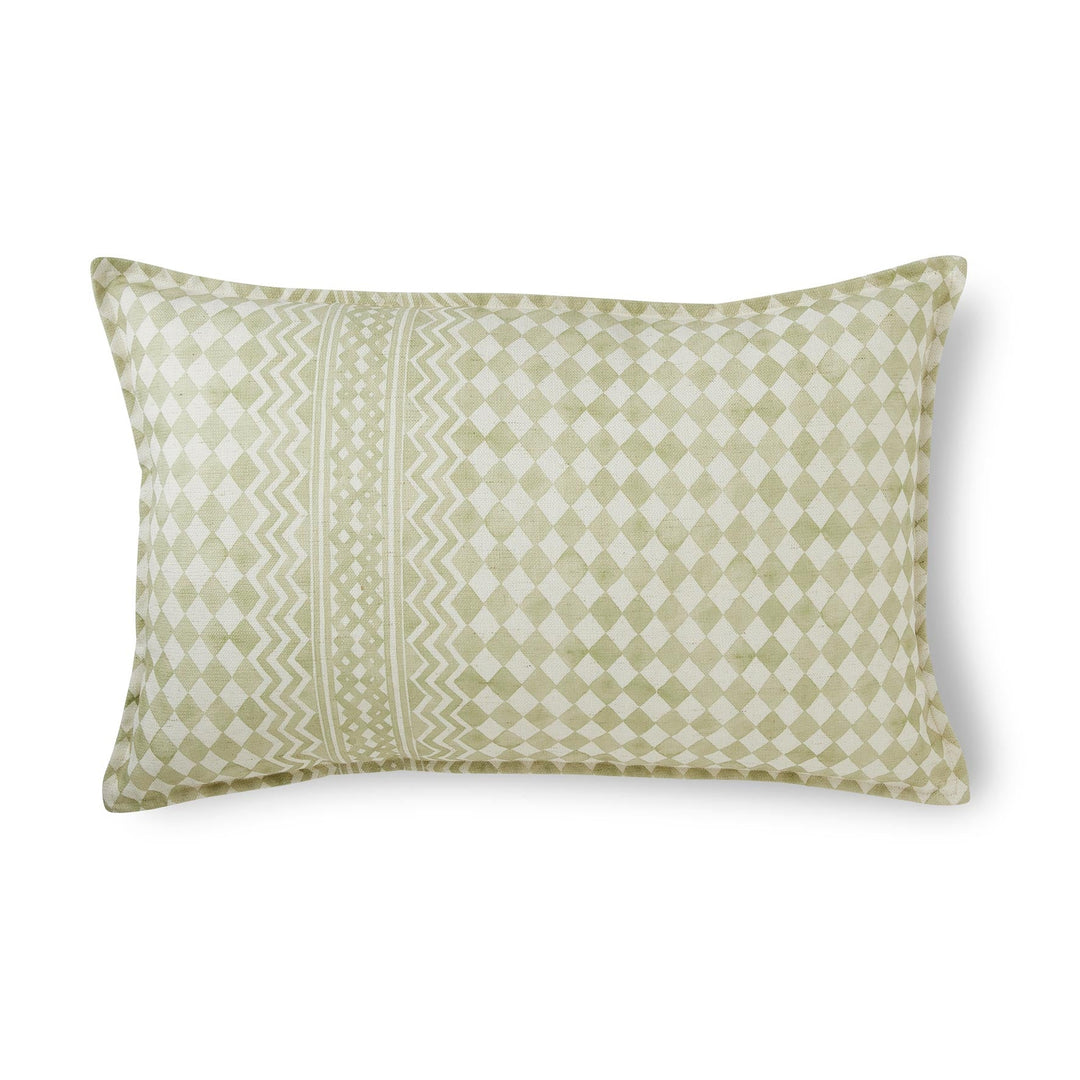 Norah Cushion - Green - Madras Link