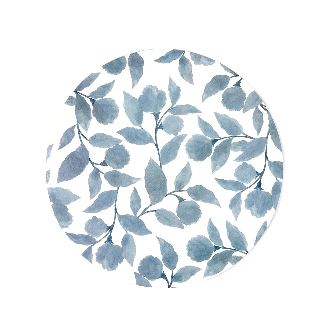 Riviera Blue Round Placemat - Set of 4 - Madras Link