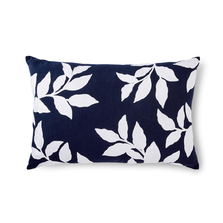 Riviera Blue Embroidered Cushion - Madras Link