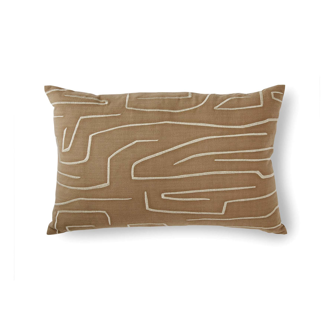 Quinn Coffee Embroidered Cushion - Madras Link