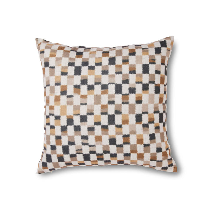 Checkerboard Dark Cushion - Madras Link