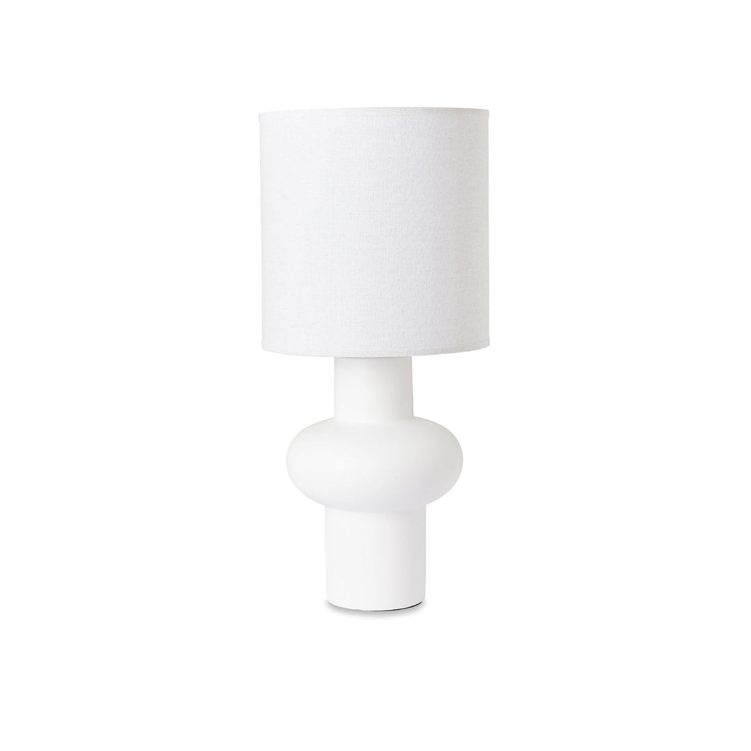 Harriett White/Linen Table Lamp - Madras Link