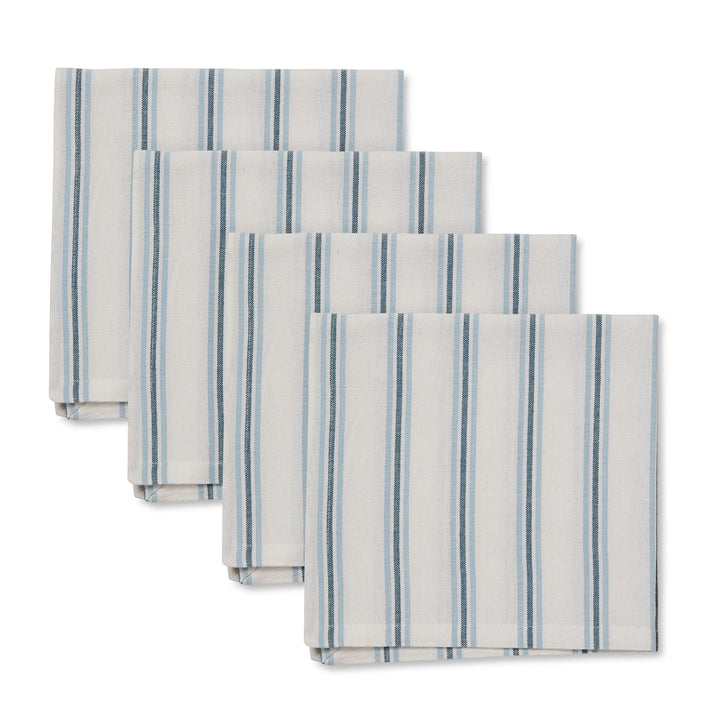 Capri Blue Stripe Napkin - Set of 4 - Madras Link