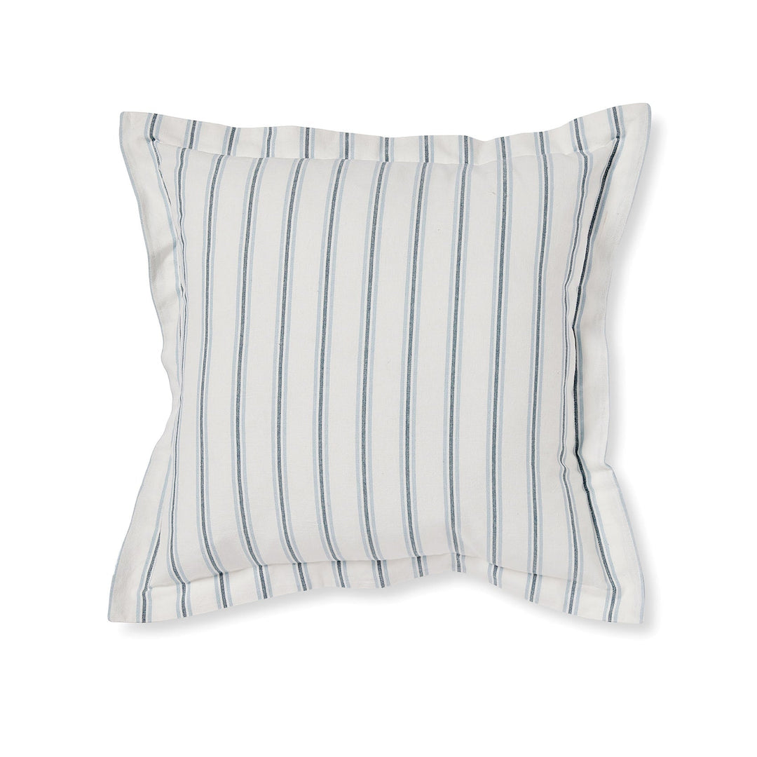 Capri Blue Stripe Cushion - Madras Link