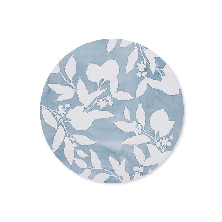 Capri Blue Round Placemat - Set of 4 - Madras Link