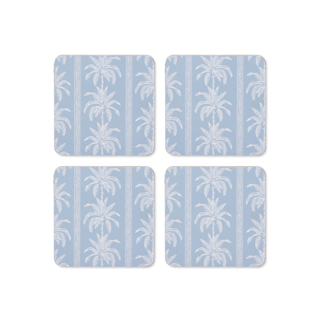Banana Tree Square Coaster - Set of 4 - Madras Link