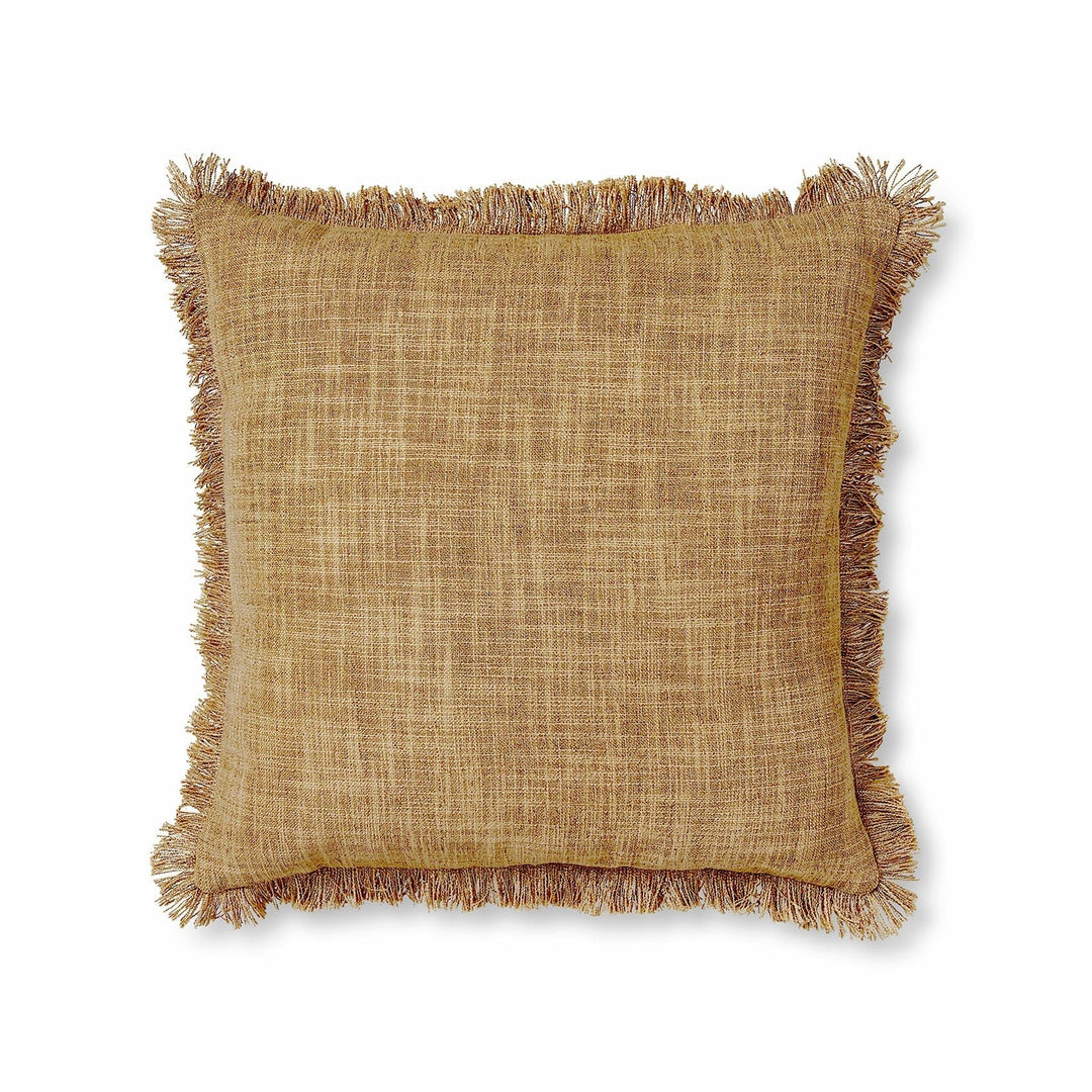 Eli Fringe Mustard Cushion - Madras Link