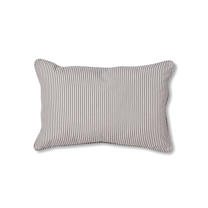 Morris Grey Stripe Lumbar Cushion - Madras Link