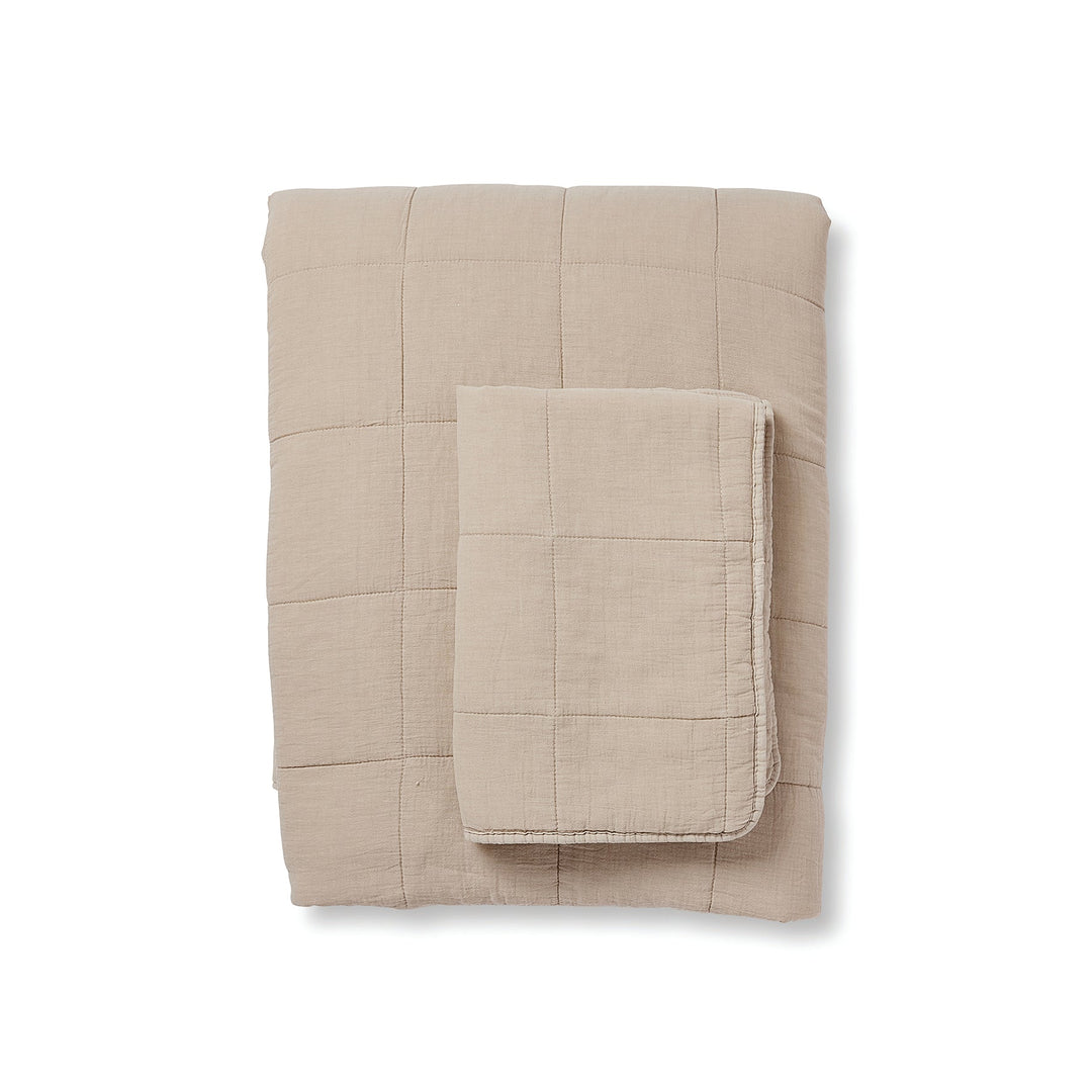 Bailey Neutral Stonewash Coverlet Set - Madras Link