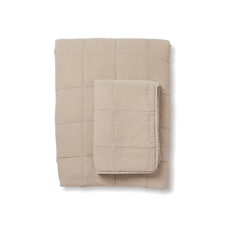 Bailey Neutral Stonewash Coverlet Set - Madras Link