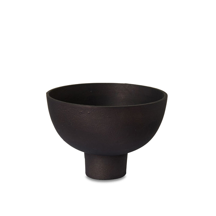 Elliot Black Pedestal Bowl - Madras Link