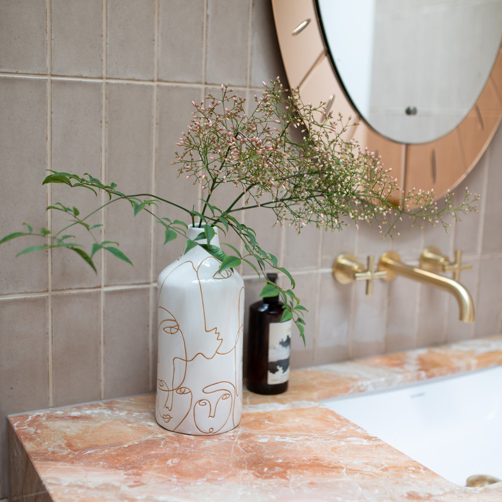 Faces Vase - Neutral - Madras Link