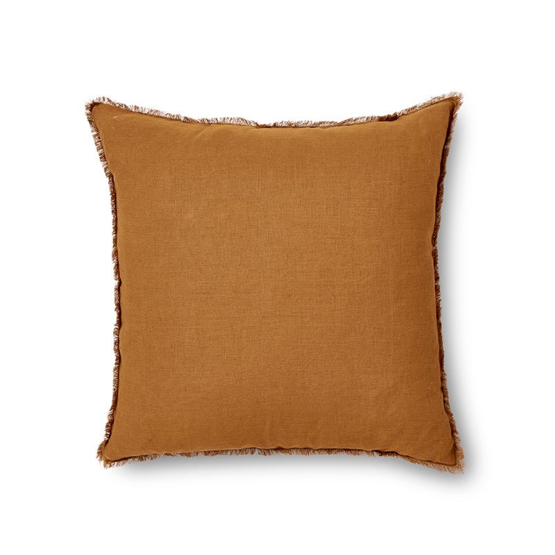 Remy Toffee Linen Cushion - Madras Link