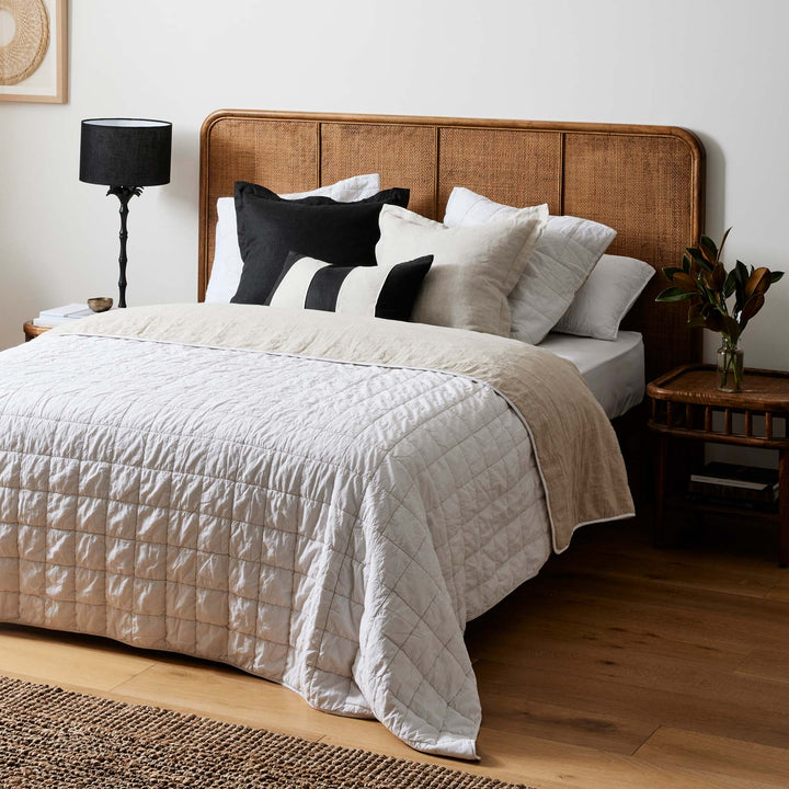 Riley Linen Cushion - Natural - Madras Link