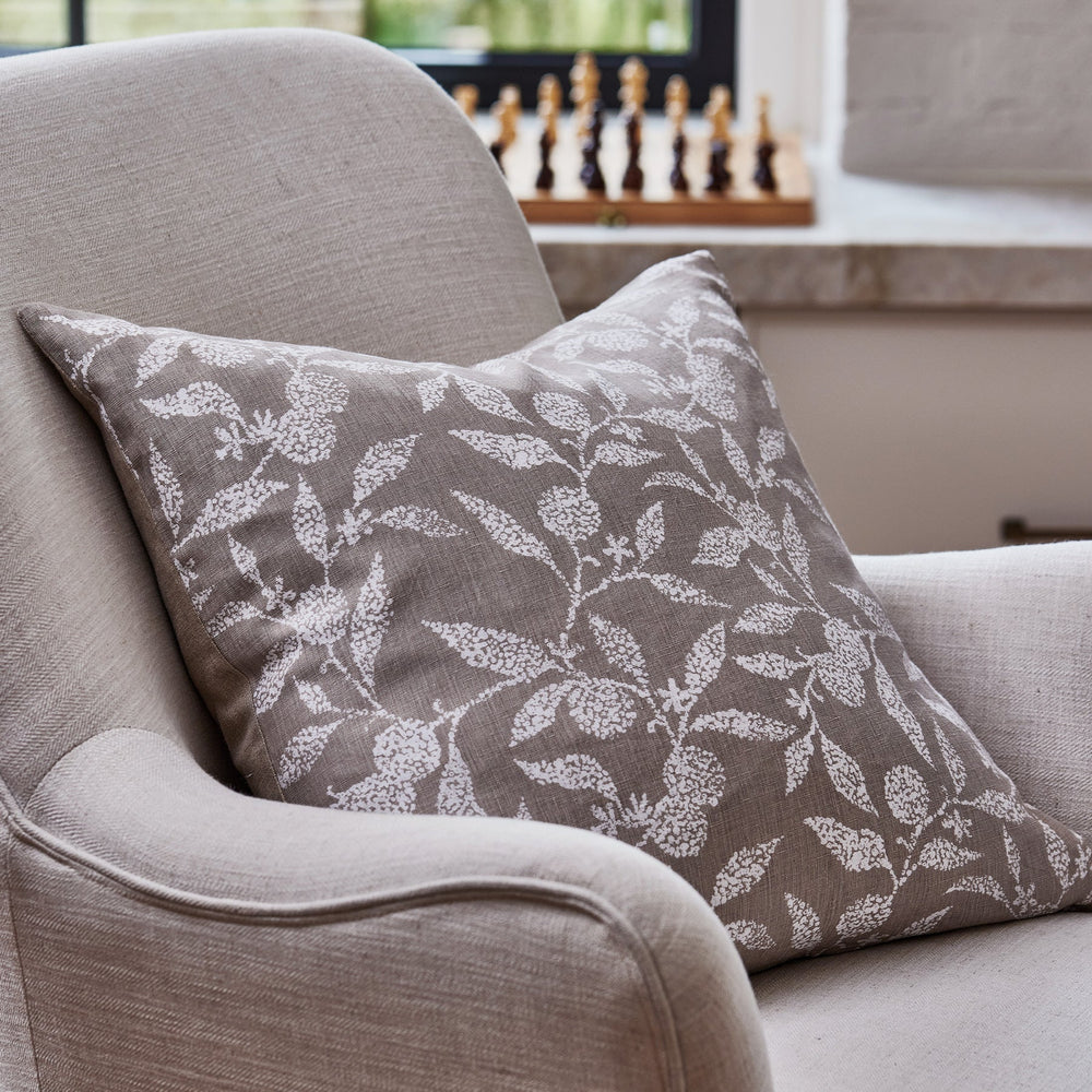 Olena Neutral Linen Cushion - Madras Link