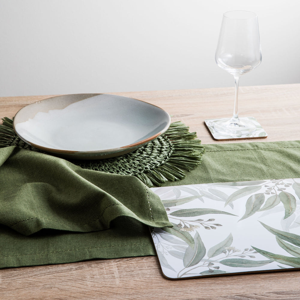 Jetty Table Runner - Sage - Madras Link