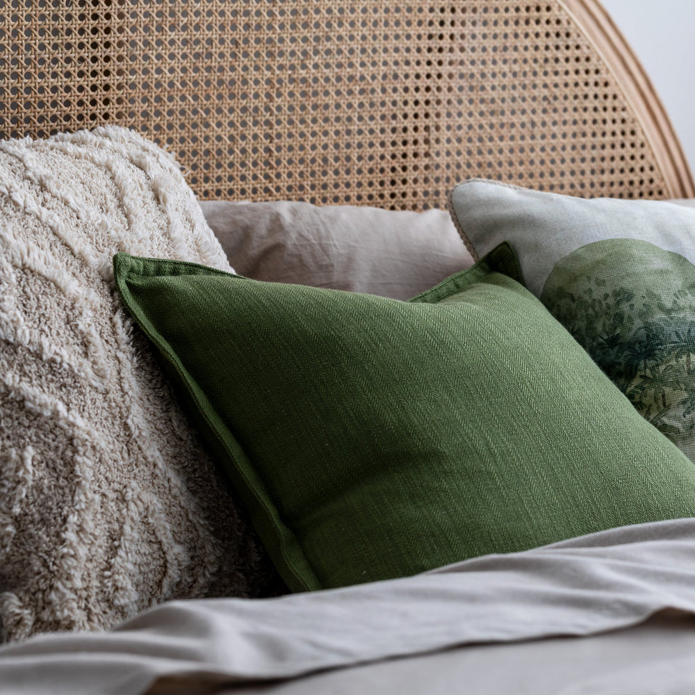 Taj Off-white Tufted Cushion - Madras Link