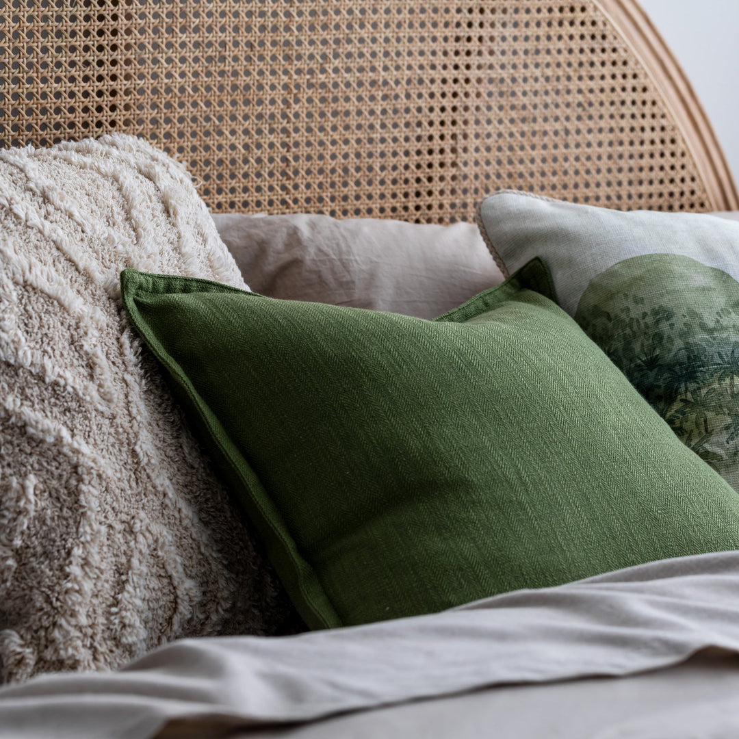 Taj Off-white Tufted Cushion - Madras Link