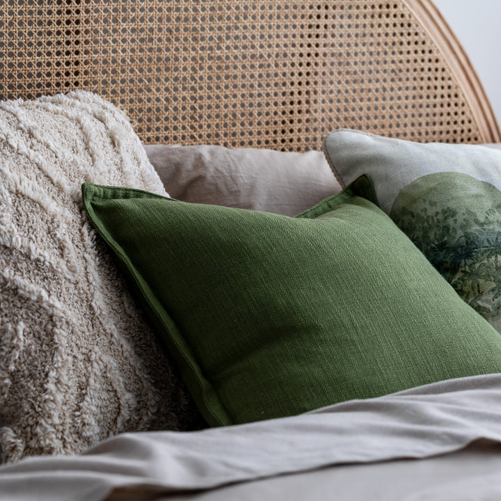 Taj Off-white Tufted Cushion - Madras Link