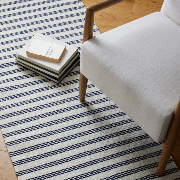 Camille White / Blue Rug - Madras Link