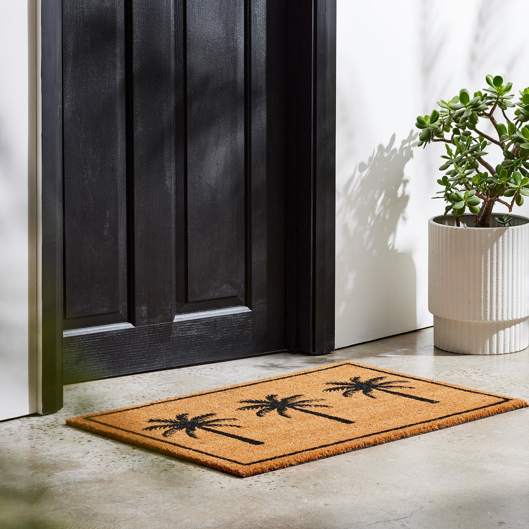 Bahamas Doormat Black - Madras Link
