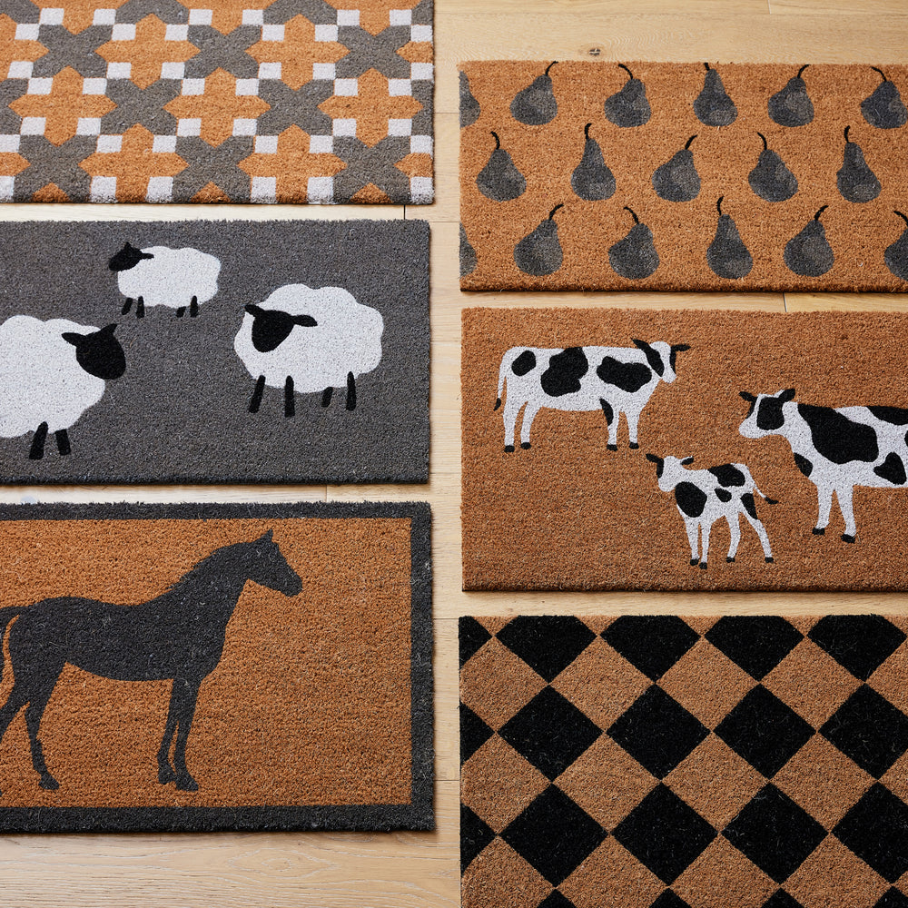 Checkerboard Doormat - Madras Link