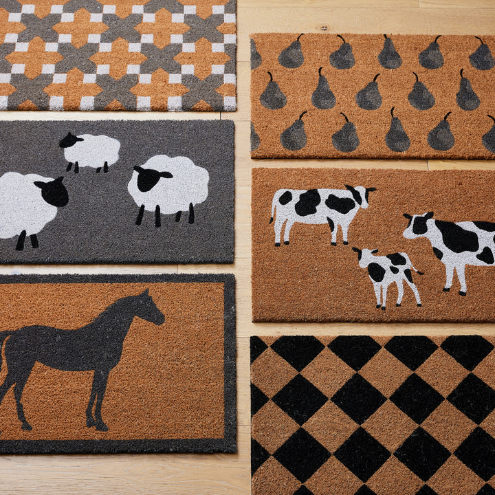 Checkerboard Doormat - Madras Link